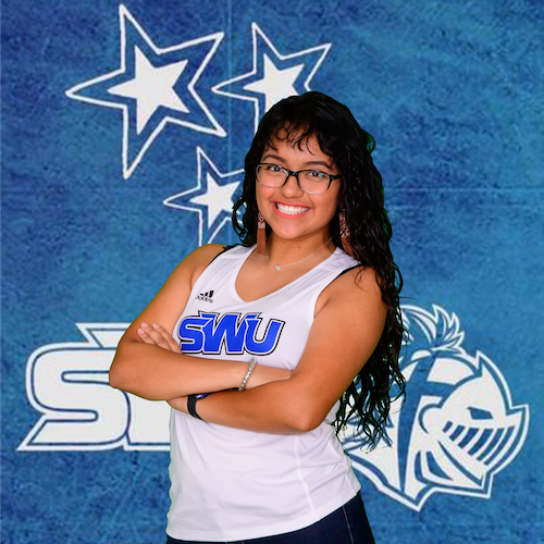 Abril Avendano is a model SWU student and track athlete